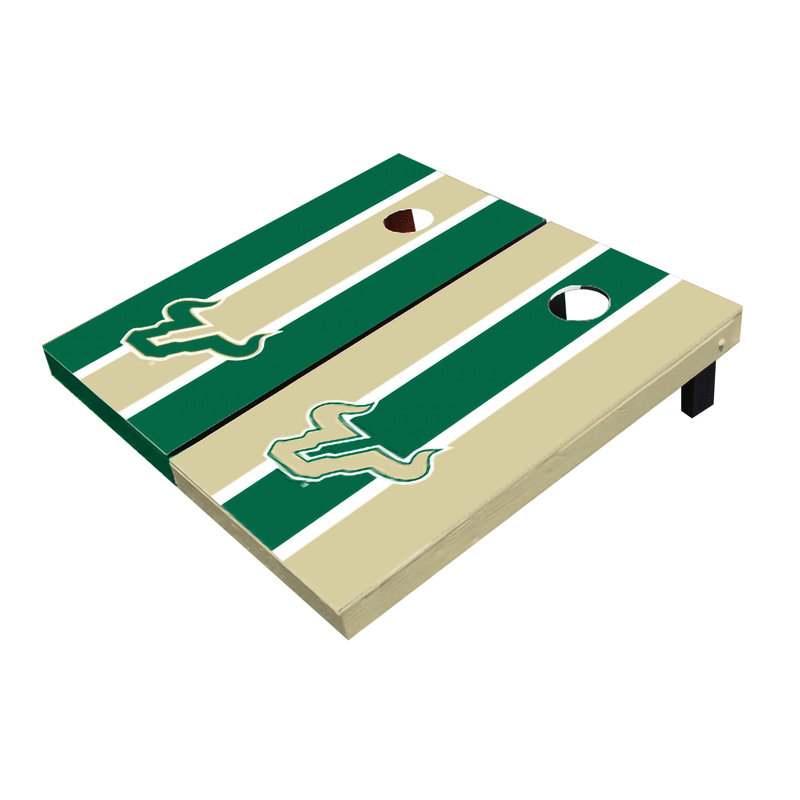 Planches de cornhole à rayures 2 'x 3' NCAA, Alternance, USF Bulls