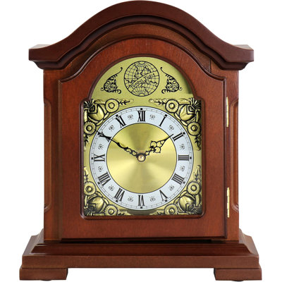 Redwood Fireplace Frame Clock