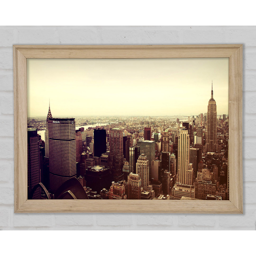 Empire State Building Retro - Druck