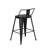 Saddle Seat Counter & Bar Stool With Metal Frame(Set Of 4)-520410309-535021891
