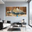 «Landscape & Nature Mountain Forest River Reflection», ensemble de 3 impressions sur toile-634788530
