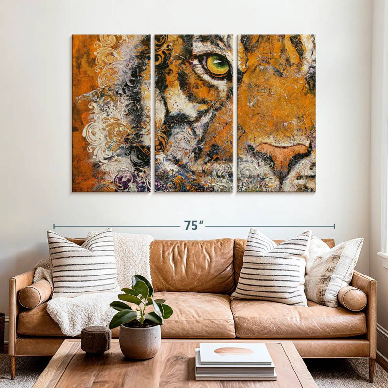 Royal Tiger Eye, 42" H x 65" W