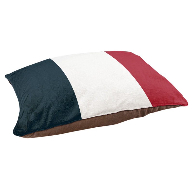 Coussin Arizona, Bleu / blanc / rouge, Grand (l 50 po x P 40 po x H 7 po)