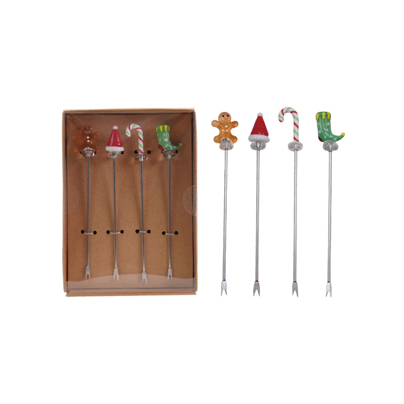 Ensemble de 4 apéritifs en acier inoxydable 4 pièces