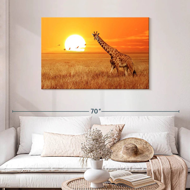 Big Sunset Giraffe, H 30 po x l 45 po