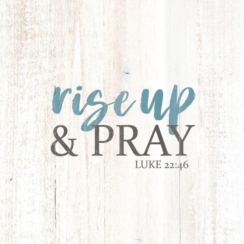 Rise And Pray 2 - Wrapped Canvas Print, 30cm H x 30cm W x 3.8cm D