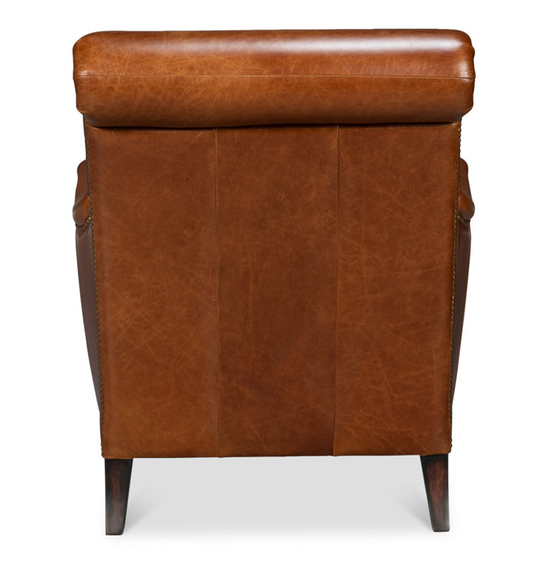 Gaston Leather Club Chair