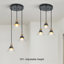 Lustre encastré 3 lumières Modern