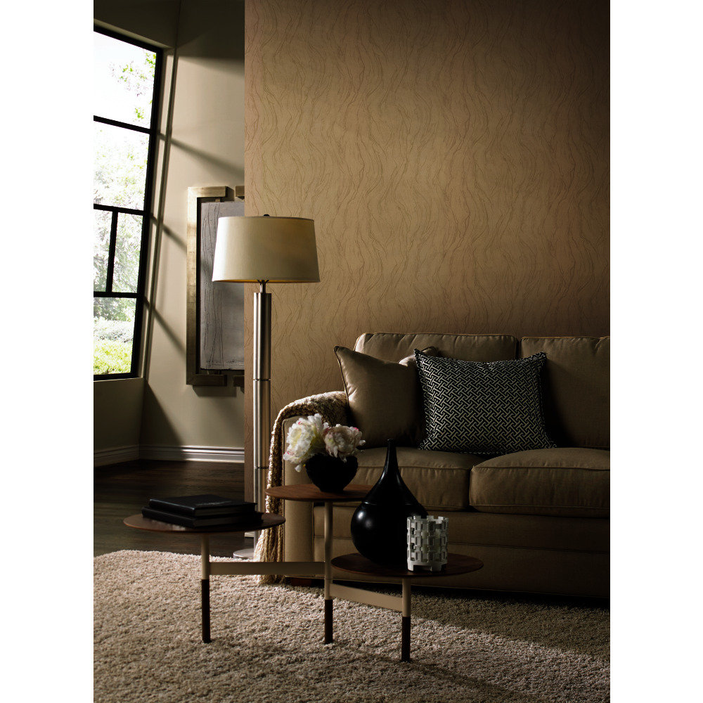 Modern Abstract Wallpaper, Beige