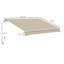 Patio Awning, Canopy Retractable Sun Shade Shelter W/ Manual Crank Handle For Deck, Yard-125181352-125181376