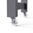Grey Kitchen Island With 7 Removable Wheels & Drawer 44"X19.75" Lockable Dining Table -