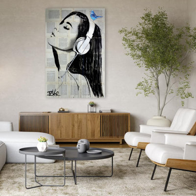 Big Audio Modern Transitional Contemporary Modern Black And White Mixed Media Collage