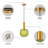 Yarlyn 1 - Light Brushed Brass Pendant-1915096080