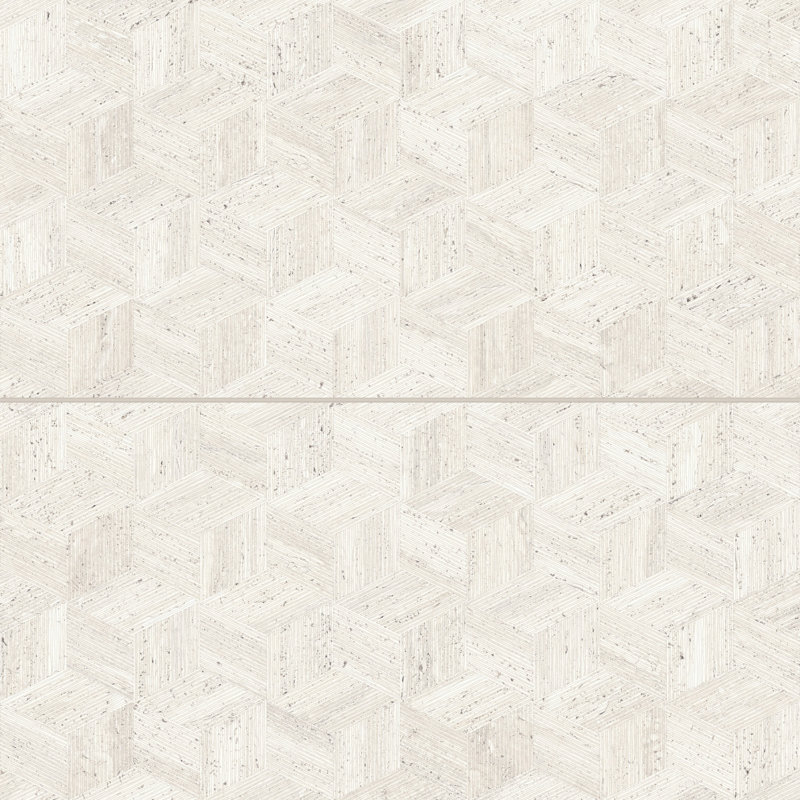Sensi Roma 24" x 48" Porcelain Patterned Wall & Floor Tile, White