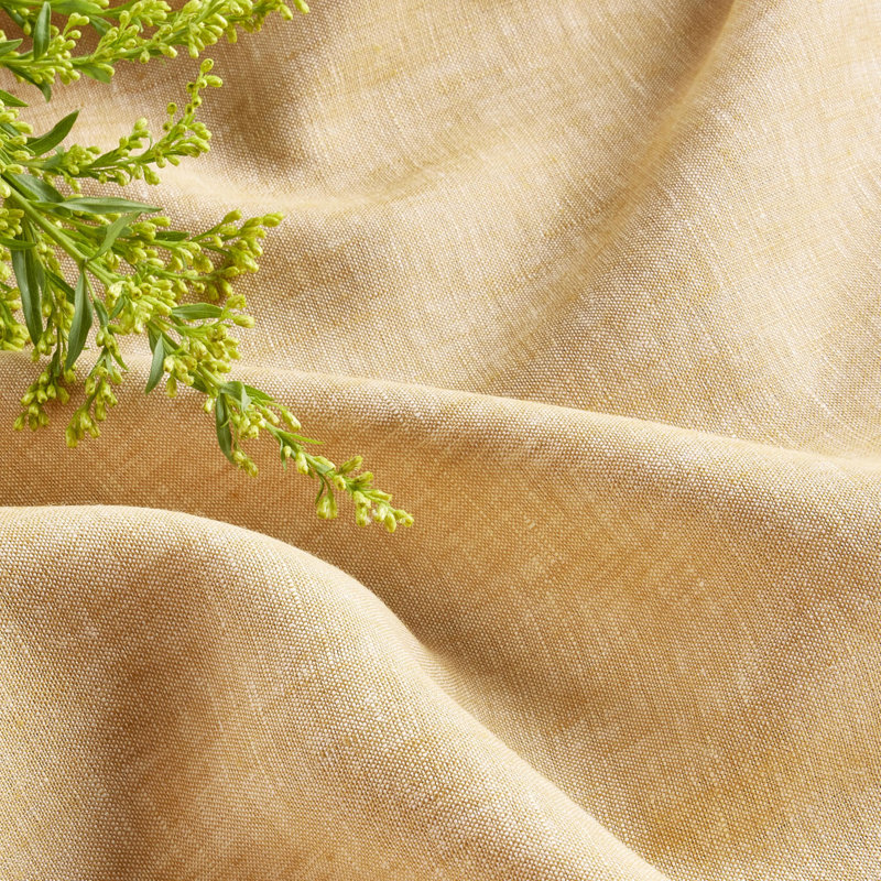 100% Pure Linen Tablecloth - Athena, 108" x 60", Golden Nugget
