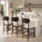 Upholstered Solid Wood Bar Stool-1553217354