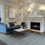 Stylish and Durable Rukayyah Hand-Knotted Modern Striped Wool Indoor Grey Rectangular Area Rugs-1187897526