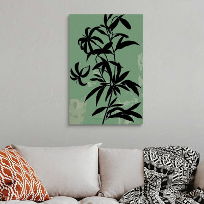«Green Silhouette I», art mural sur toile