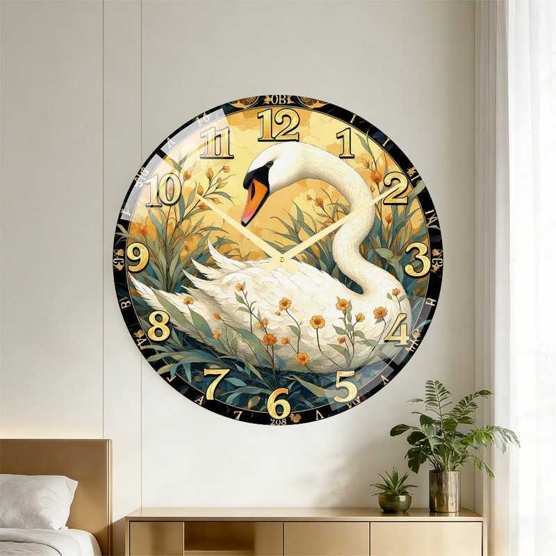 Horloge murale Swan