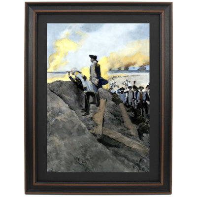 Washington And Rochambeau In The Trenches At Yorktown By Howard Pyle