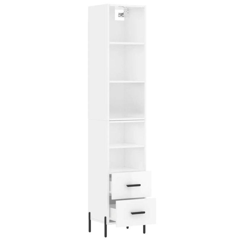 Storage Cabinet, Glossy White