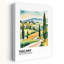 «Toscan Rolling Hills Peaceful Tranquil Abstract Cypress Landscape Nature», reproduction d'art murale-1385344172