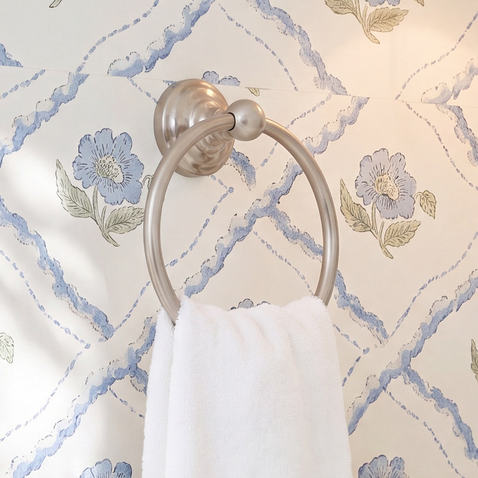 Madison Wall-Mounted Towel Ring, Chrome