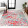 Lasley Contemporary POP Modern Abstract Blue/Red Rug