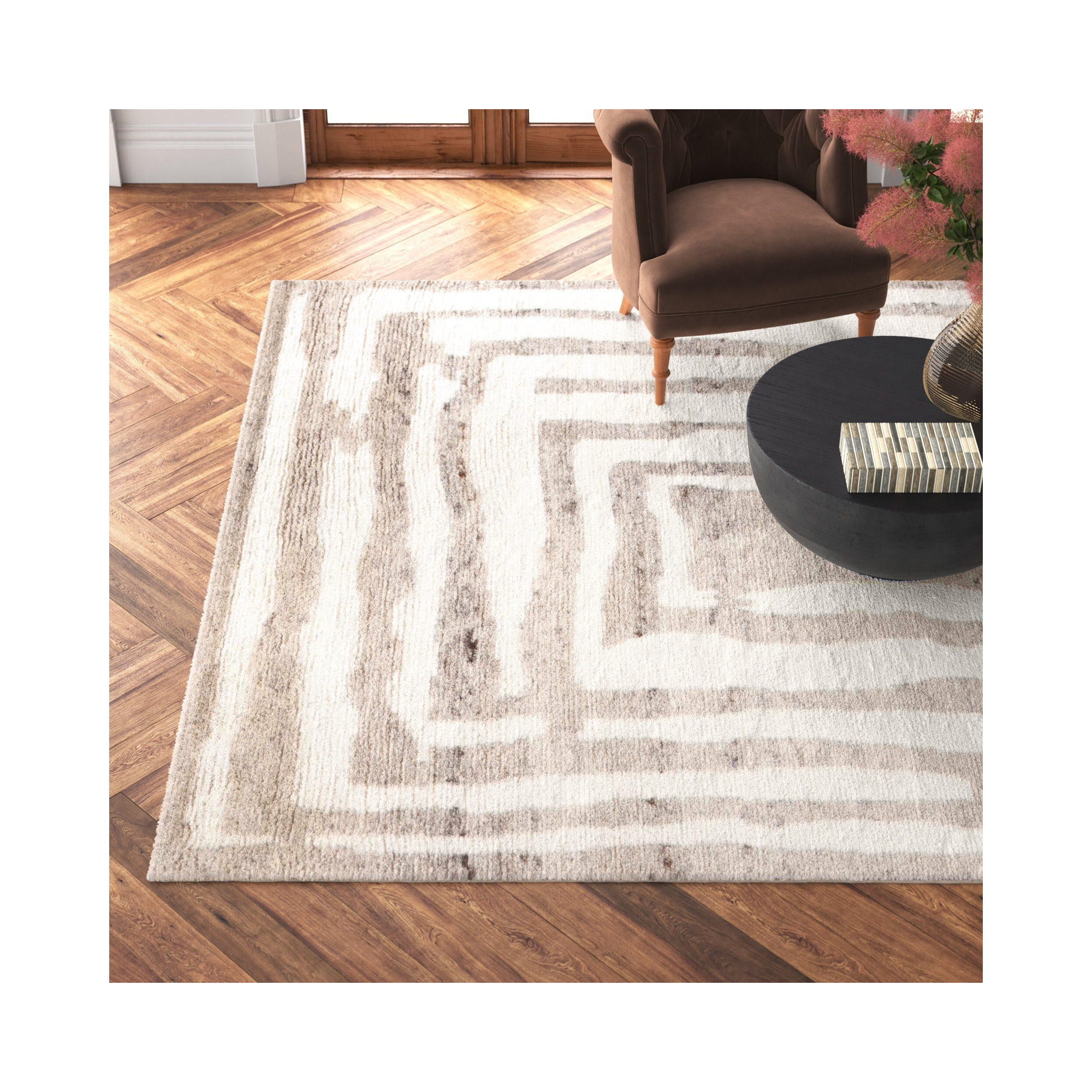 Kass Handmade Wool Rug, Rectangle 8' x 10'