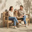 Solid Wood Fir Outdoor Bench