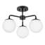 Plafonnier semi-encastré 20 po 3 lumières Kobie-1932433714