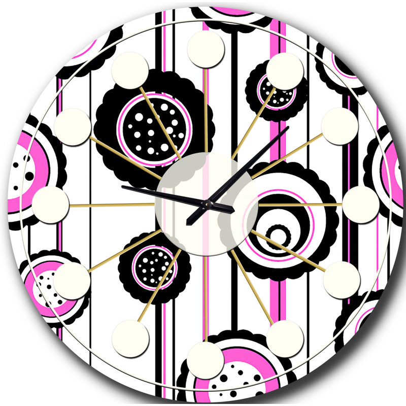 Horloge murale circulaire Mid-Century, Moyenne