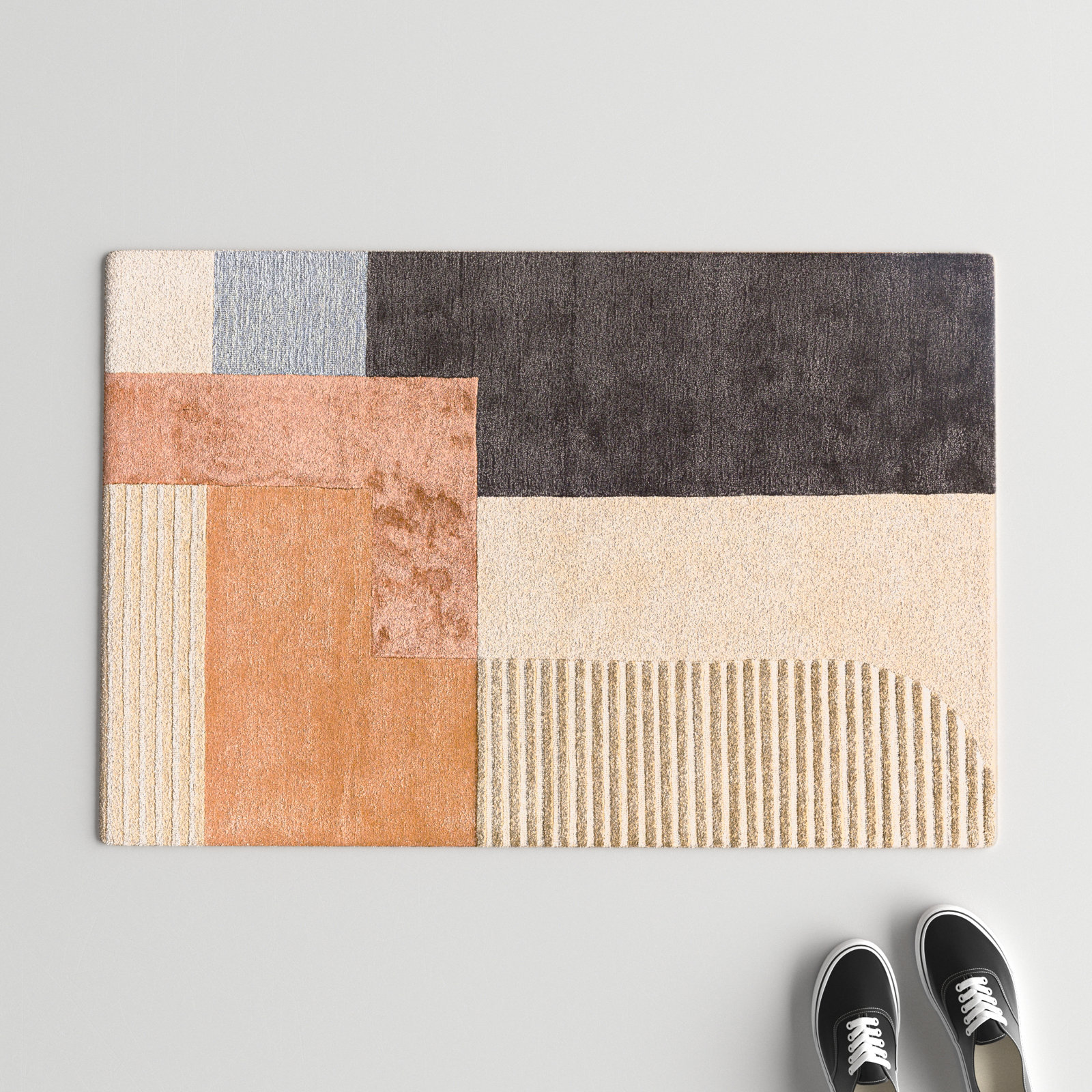 Mora Hand-Tufted Geometric Rug, Rectangle 2' x 3'