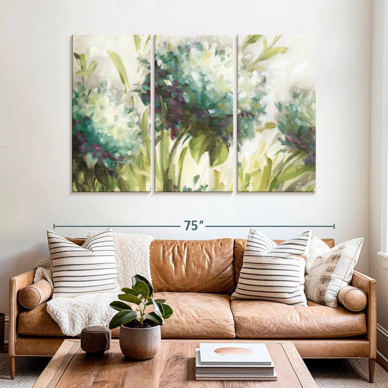 Harnek Hydrangea Field I, 42" H x 65" W