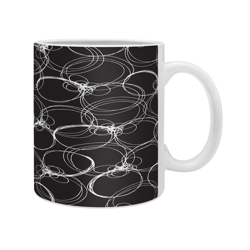 Grande tasse à café cercles