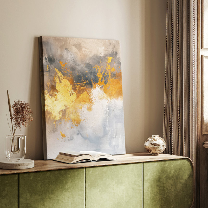 ABSTRACT Series CDXLVII -Custom Wrapped Gallery Cavas, 18" H x 12" W