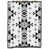 Blanc / ikat noir