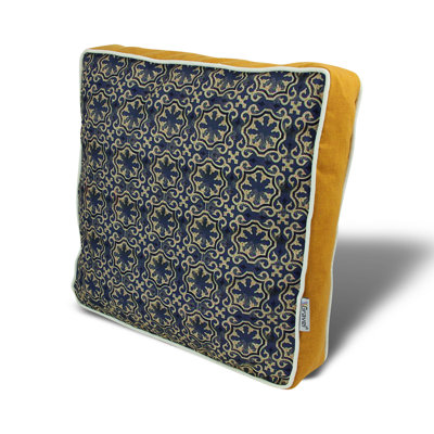 Coussin de qualité supérieure 16,5 po x 16,5 po, 50% coton / 50% polyester, lavable et repassable, rembourrage en silicone, fermeture à glissière dissimulée, housse amovible | Coussin décoratif confortable pour la maison, le bureau et l'extérieur