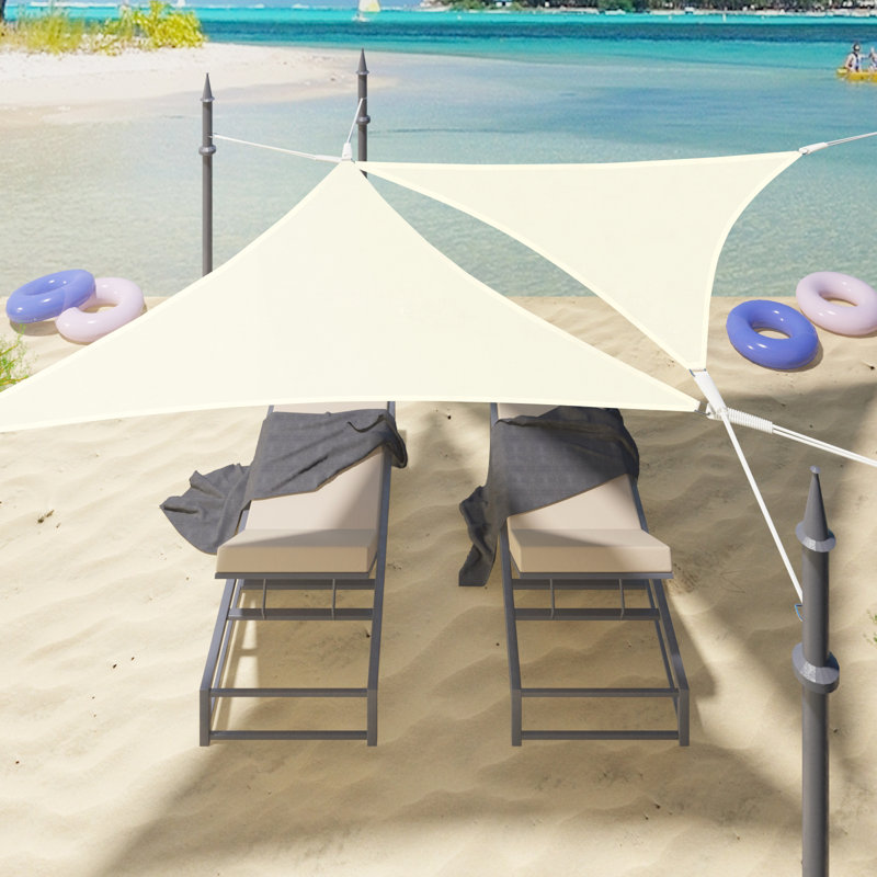 Dupuyer Triangular Shade Sail, Cream, 420cm W x 420cm D