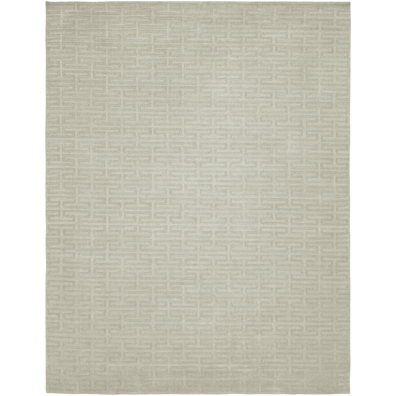 Geometric Area Rug in Gray, Rectangle 12' x 15'