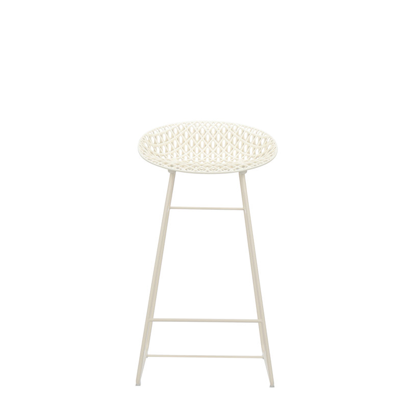 Tabouret d'extérieur Smatrik, Blanc
