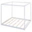 Canopy Platm Bed with Support Legs,