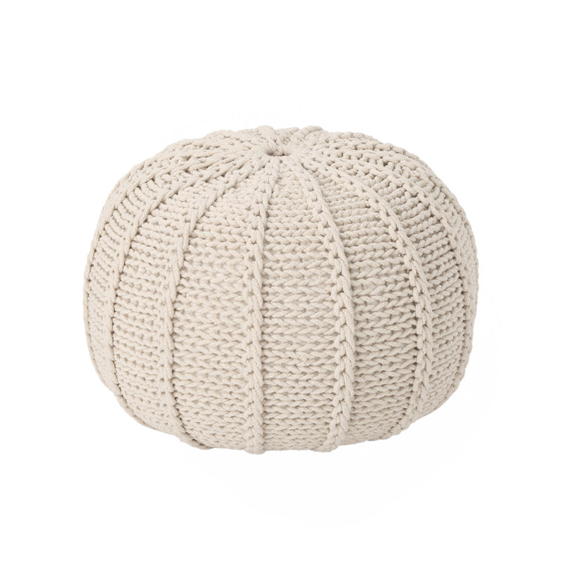 Pouf tricoté