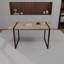 Ensemble de salle à manger rectangulaire industriel en MDF avec des chaises en PU-1496833888