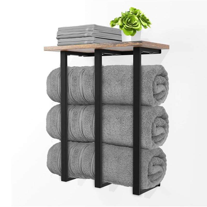 Rummanah 3 Wall Mounted Required Towel Rack