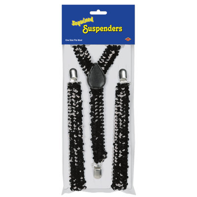 Sequined Suspenders - Pack of 12