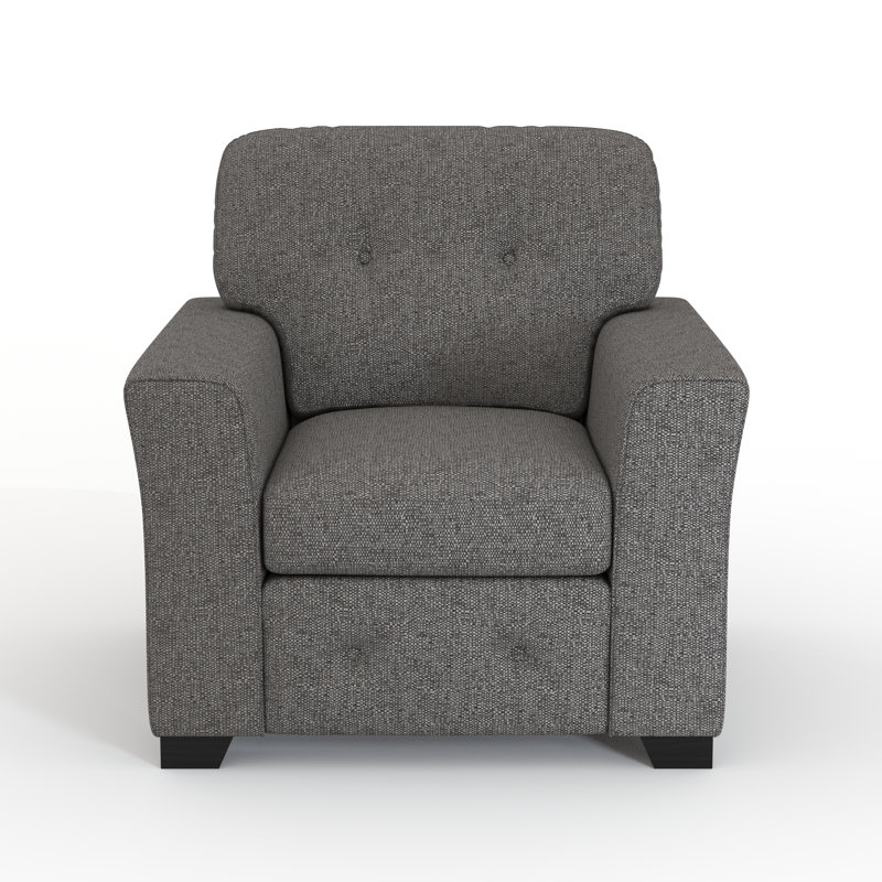 Lisbon Upholstered Armchair, Grey