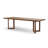 Brown Rectangular Solid Wood Dining Table-2104387998
