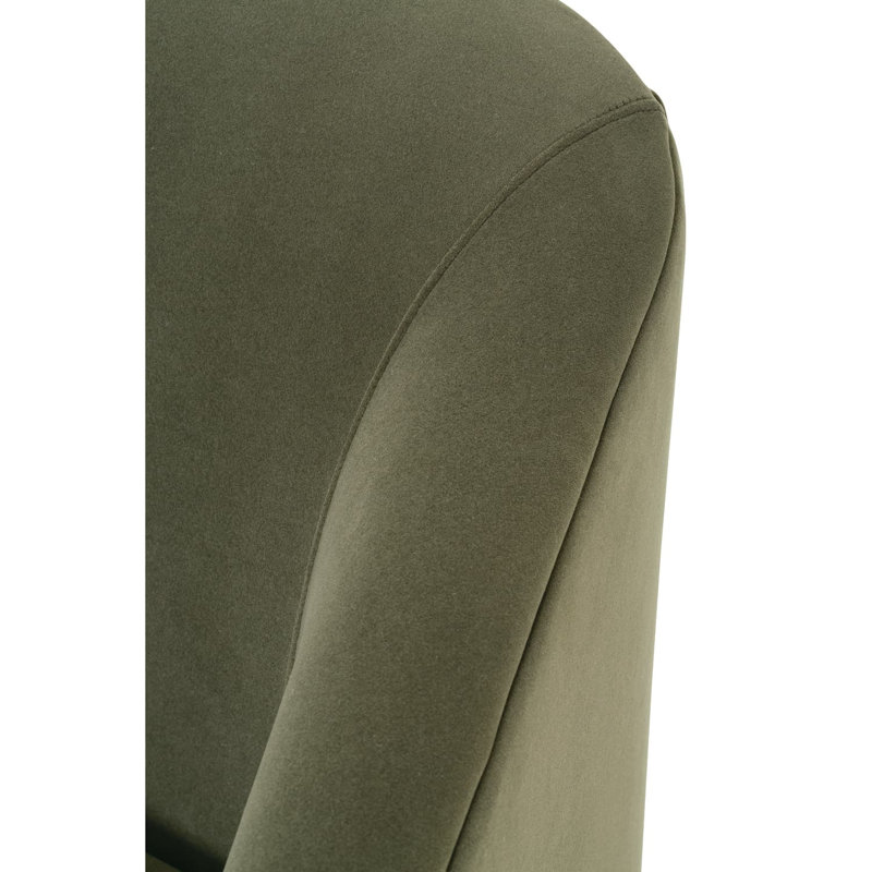 Bernie Swivel Armchair, Moss Polyester