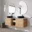   Meuble-lavabo mural double avec lavabo en céramique-376132250-376132248